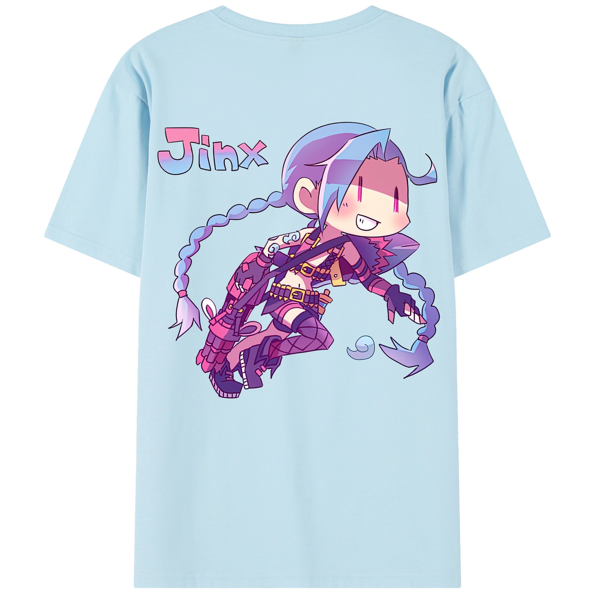 リーグ・オブ・レジェンド League of Legends LOL 綿100％半袖Tシャツ（背面プリント）